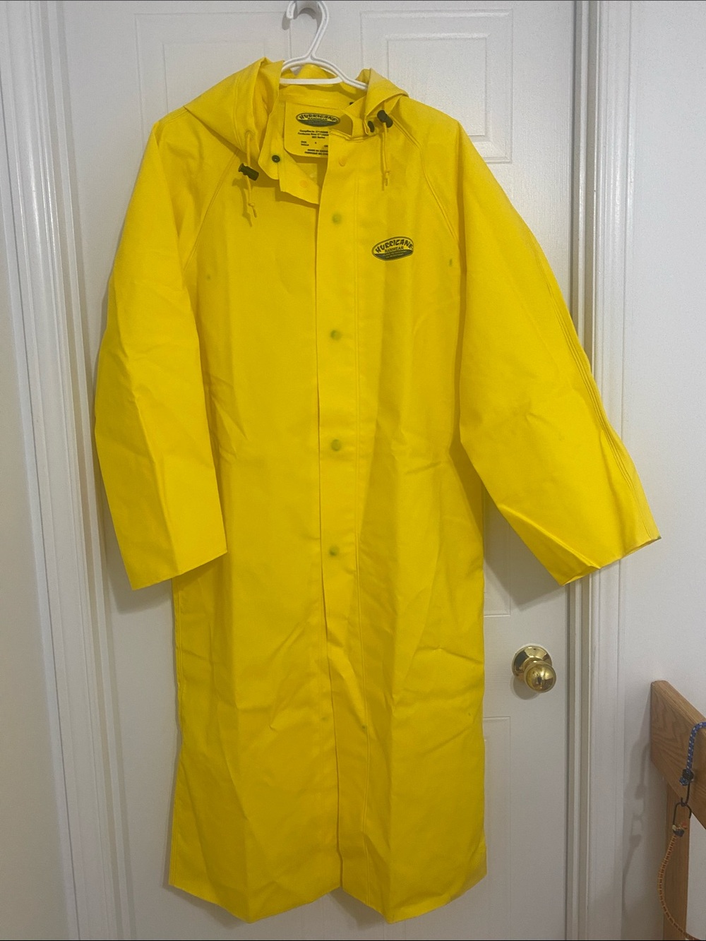 Bright Yellow Kids Raincoat with Hood